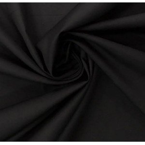 Tecido Tricoline Silky Lisa cor - 6990 (Preto) Tecido Tricoline Silky Lisa cor - 6990 (Preto)